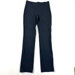 Quince Ultra Stretch Ponte Straight Leg Pants Navy Blue